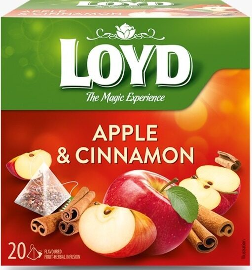 Augļu tēja LOYD Pyramids ar āboliem un kanēli 20x2.2g